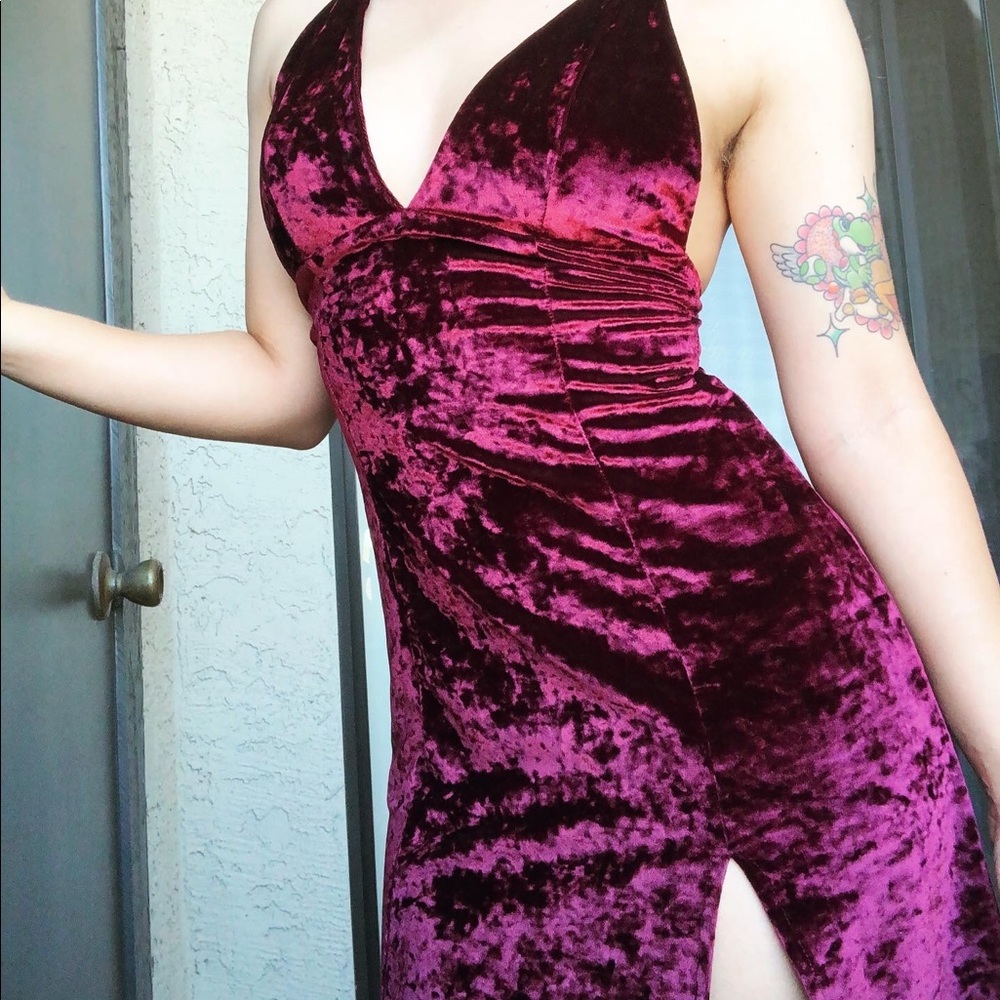 Stunning red dress with slit